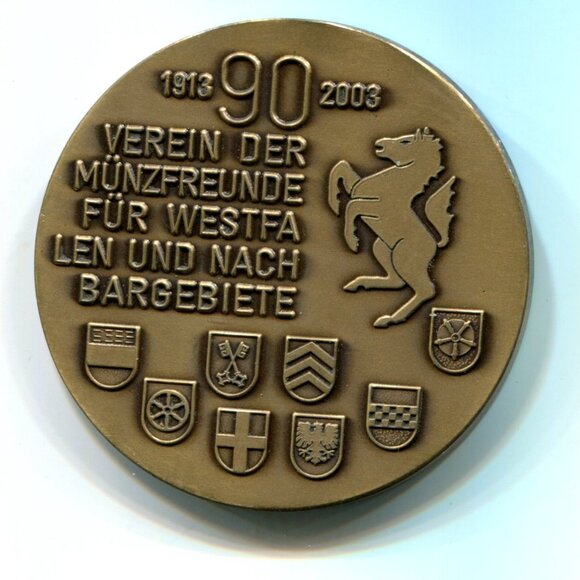 2003 Germany Westfalen Medal (b735-47) - Picture 1 of 2